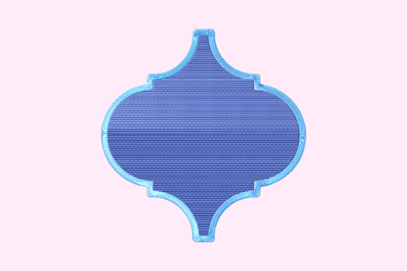 Blue Arabesque Tile Embroidery Review