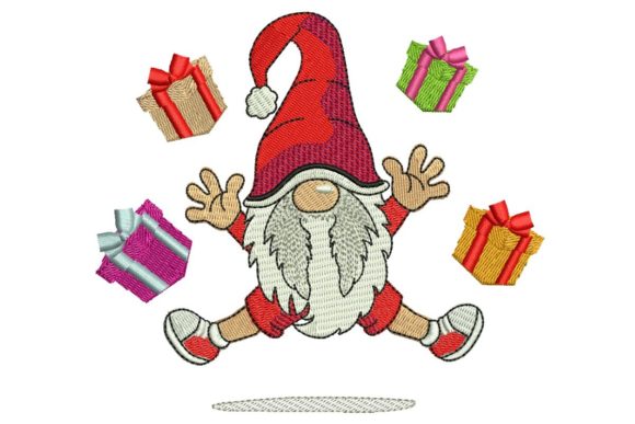 Christmas Happy Gnome Gift Box Embroidery Review