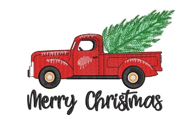 Christmas Tree Christmas Truck Embroidery Design Review