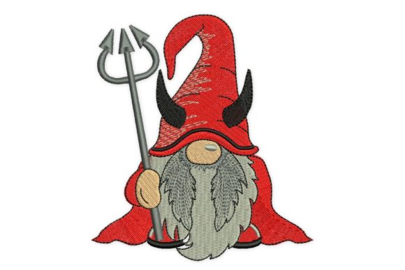 Devil Halloween Gnome Embroidery Design Review