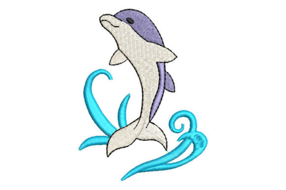 Dolphin with Waves Embroidery Review