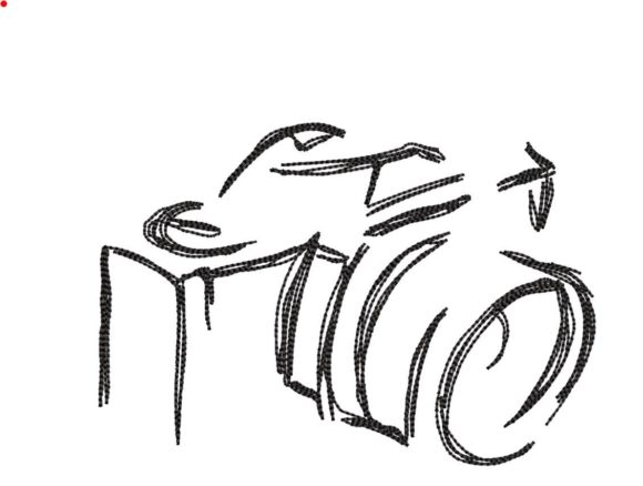Line Sketch Camera Embroidery Design Review