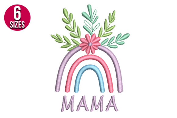 Mama Rainbow with Flowers Embroidery Review