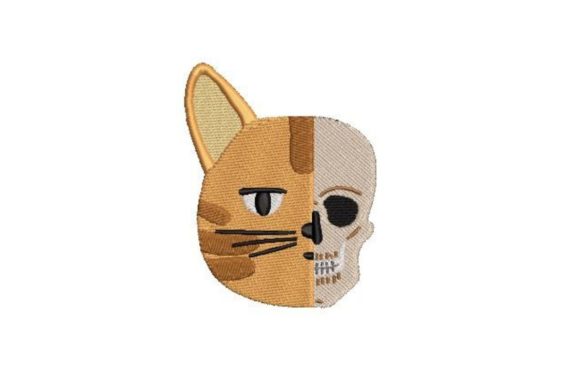 Skull Morphing into a Cat Embroidery Review