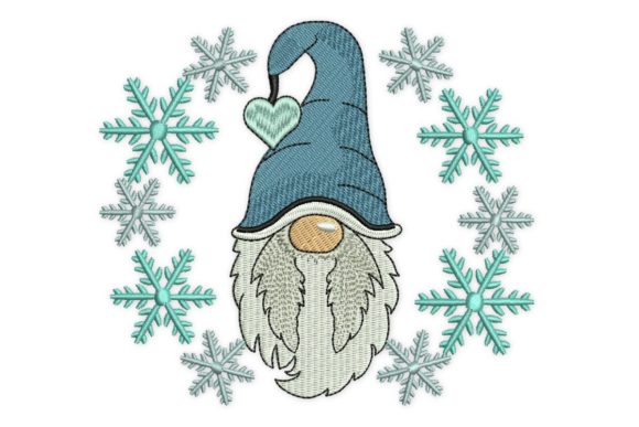 Snowflakes Wreath Gnome Embroidery Review